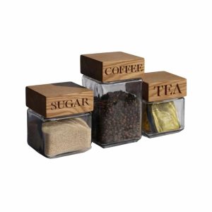 tea and coffee glass cannisters